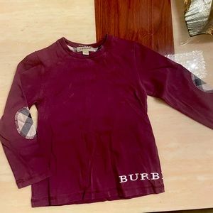Burberry long sleeves shirt 4y